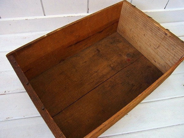 アプリコット・フルーツ・木製アンティーク・ウッドボックス/木箱　USA