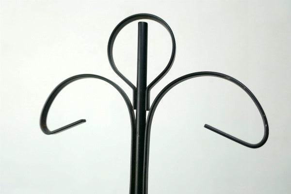 レトロ ブラックカラー アイアン製 4客用 70's ヴィンテージ マグツリー マグカップホルダー