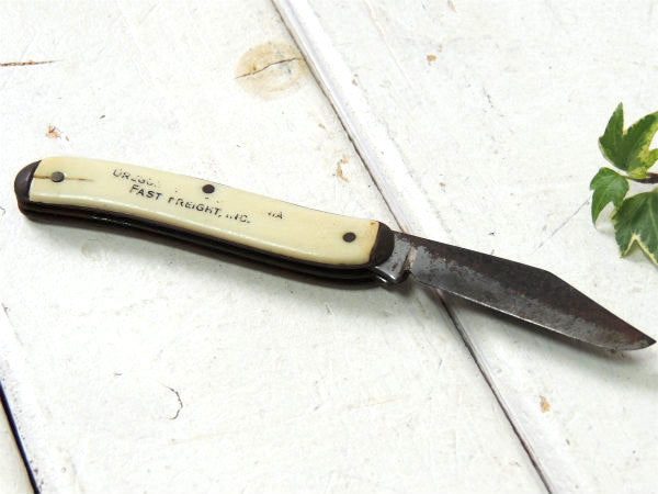 USA・2徳・アドバタイジング・ヴィンテージ ・折り畳み式・ポケットナイフ・刃物・アメリカビンテージ