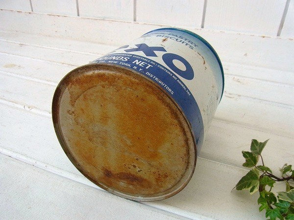 【dexo】ショートニングのヴィンテージ・ティン缶/ブリキ缶 USA
