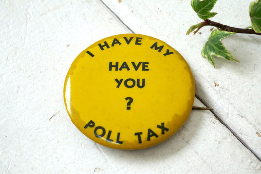 I HAVE MY HAVE YOU? メッセージ ヴィンテージ イエロー 缶バッジ USA ファッション アクセサリー