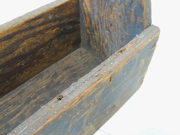 木製×アイアン製・シャビーなヴィンテージ・ツールボックス/キャリーケース/木箱/工具ケース USA