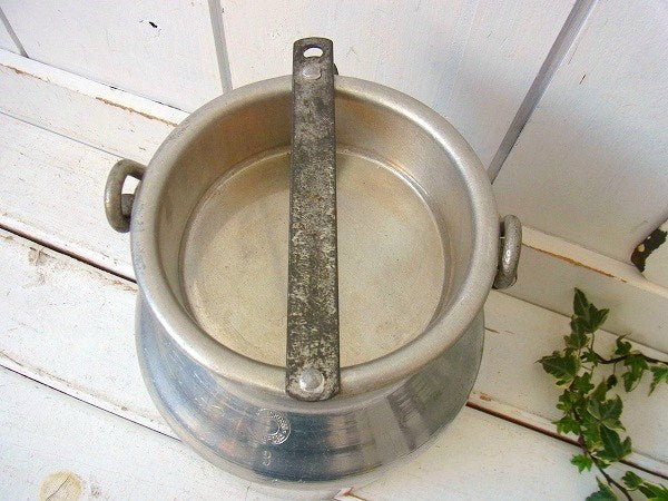 ステンレス製・アンティーク・ミルク缶/ミルク容器/ミルクキャリー USA