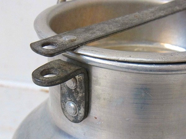 ステンレス製・アンティーク・ミルク缶/ミルク容器/ミルクキャリー USA