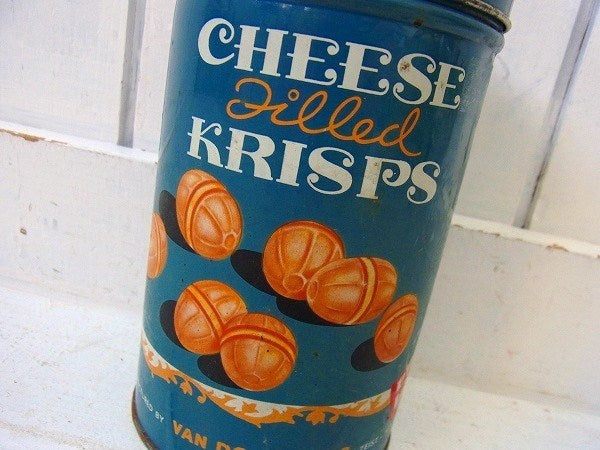 【CHEESE KRISPS】ホーランド製・アンティーク・キャンディー缶/ティン缶