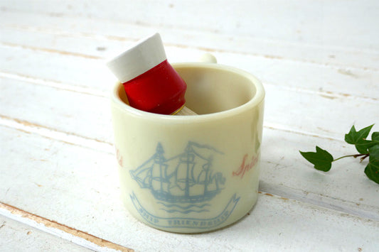 オールドスパイス BARBER 床屋 1950s シュルトン ビンテージ シェービングカップ 理髪店USA