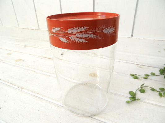 PYREX パイレックス・オータムハーベスト・アンティーク・ガラスジャー 保存容器 USA