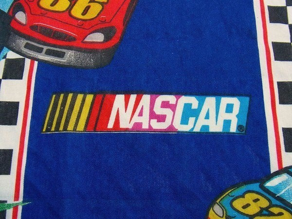 【NASCAR】ナスカー・チェッカーフラッグ・ビンテージ・ユーズドシーツ/アメ車・レース・モーター系