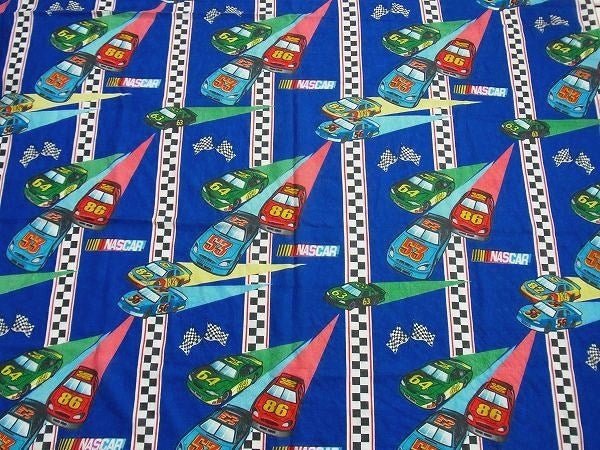 【NASCAR】ナスカー・チェッカーフラッグ・ビンテージ・ユーズドシーツ/アメ車・レース・モーター系