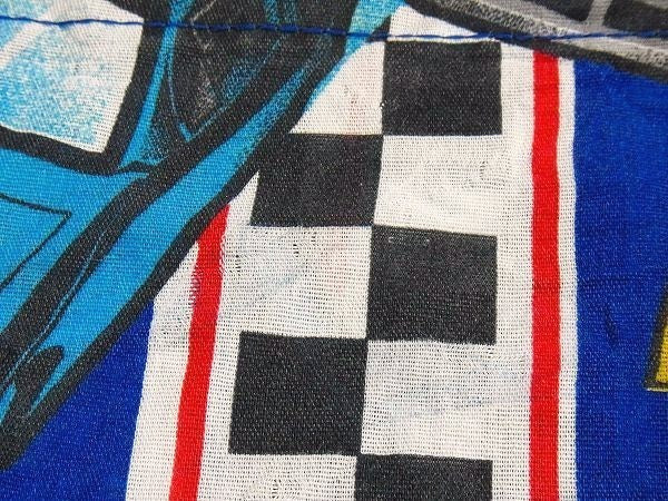 【NASCAR】ナスカー・チェッカーフラッグ・ビンテージ・ユーズドシーツ/アメ車・レース・モーター系