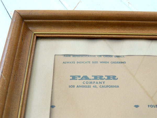 【FARR COMPANY】ロサンゼルス・ヴィンテージ・木製フレーム/額縁/フォトフレーム USA