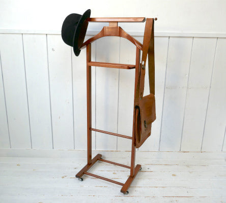 木製 モダン キャスター式 アンティーク スタンドハンガー コートハンガー 店舗什器 インテリア