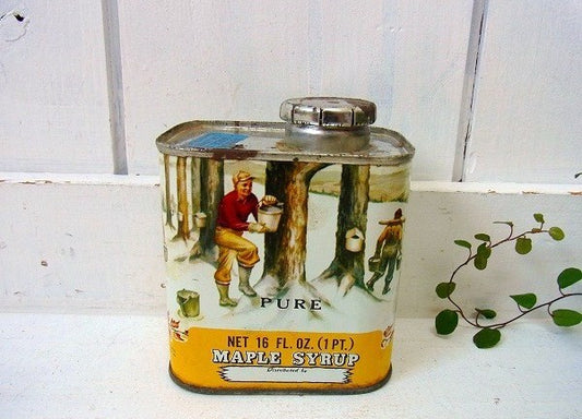バーモント・メープルシロップ・ヴィンテージ・ティン缶　USA