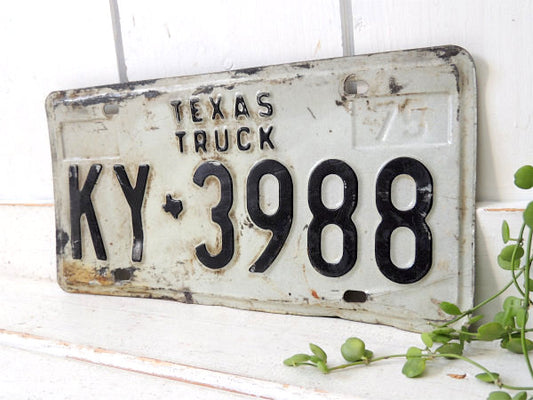 テキサス州・TRUCK・1975 トラック・ナンバー・ヴィンテージ・ナンバープレート