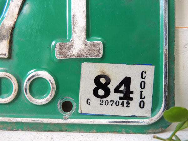 【コロラド州・トラック】ヴィンテージ・ナンバープレート・カーライセンスプレート・緑色