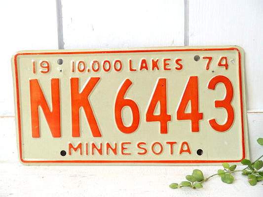 【MINE SOTA・ミネソタ州】②ヴィンテージ・ナンバープレート・カーライセンスプレート・USA