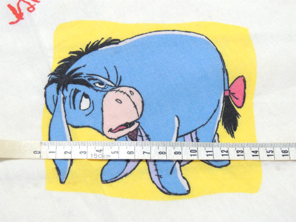 【くまのプーさんと森の仲間たち】USA・カラフル・ベビーサイズ・ユーズドシーツ