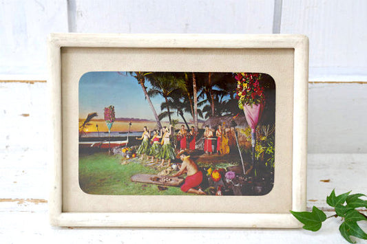 1950's カイルア・コナ・ハワイ島・フラガール・サンセット・ヴィンテージ・ポストカード・絵葉書