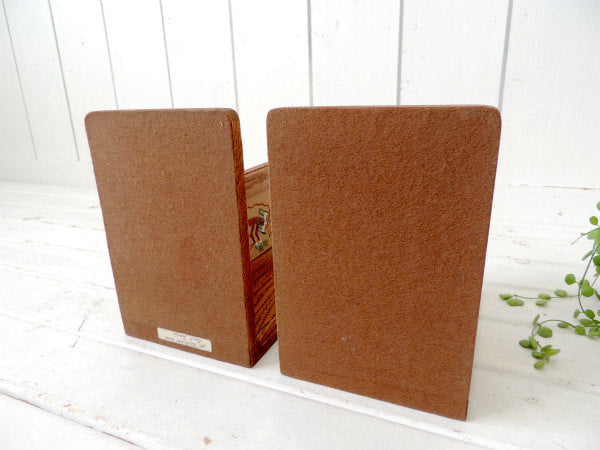 ネイティブインディアン・ナバホ族・サンドペイント・ヴィンテージ・木製ブックスタンド/本立て