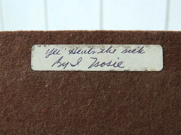 ネイティブインディアン・ナバホ族・サンドペイント・ヴィンテージ・木製ブックスタンド/本立て