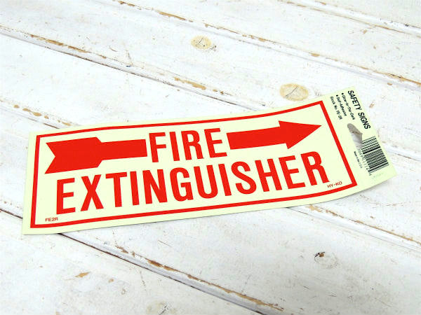 FIRE EXTINGUISHER→ 米国標識・消化器・ステッカー・セーフティサイン・USA