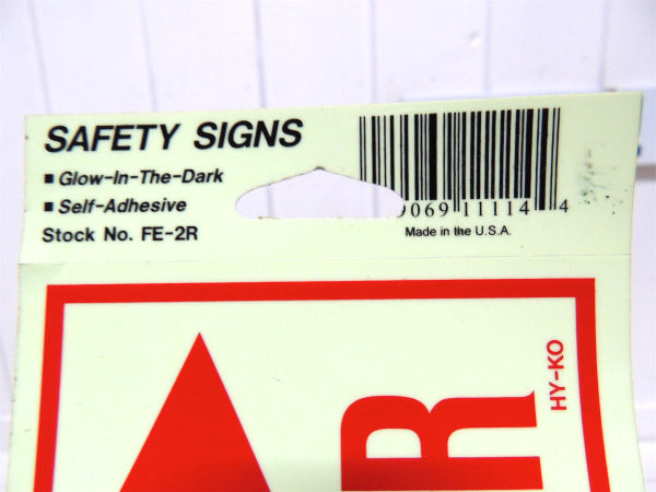 FIRE EXTINGUISHER→ 米国標識・消化器・ステッカー・セーフティサイン・USA