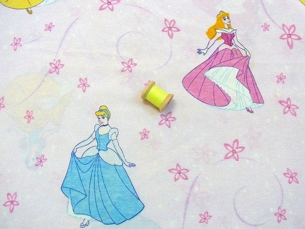 【ディズニープリンセス】白雪姫&シンデレラ&オーロラ姫・ユーズドシーツ(フラット)　USA