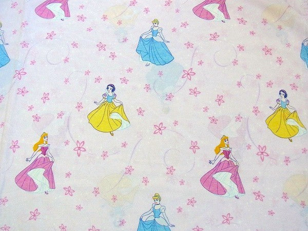 【ディズニープリンセス】白雪姫&シンデレラ&オーロラ姫・ユーズドシーツ(フラット)　USA