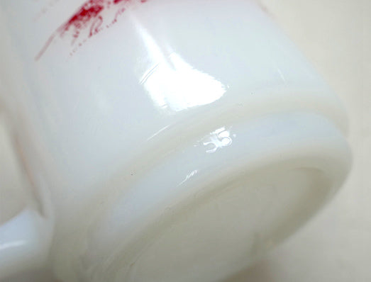 グラスベイク・コロラド・MT ELBERT・ミルクガラス・ヴィンテージ・マグカップ・食器・スーベニア