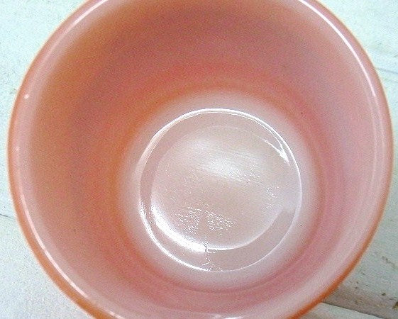 【Fire King】ファイヤーキング・オレンジ色・家具屋さんのアドバタイジング・マグカップ