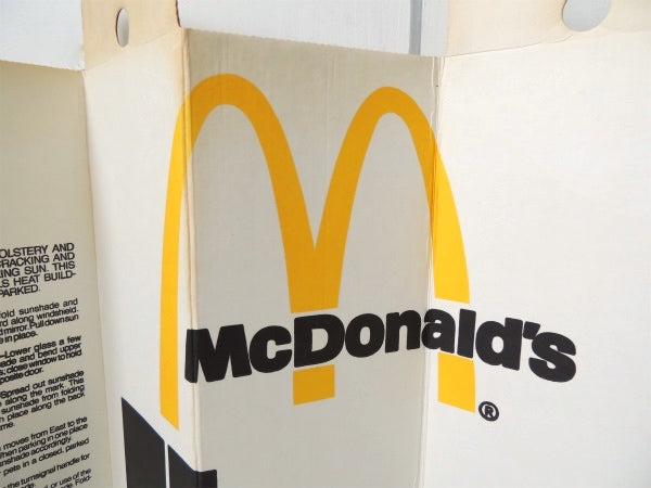 ドジャース×マクドナルド・限定・自動車・厚紙製・80'sヴィンテージ・サンシェード・日除けカバー