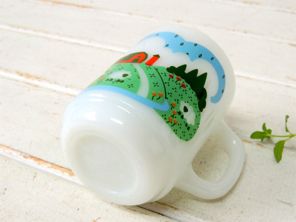 【Fire King】ファイヤーキング・メドウズ・羊&牧場柄・ヴィンテージ・マグカップ・食器 USA