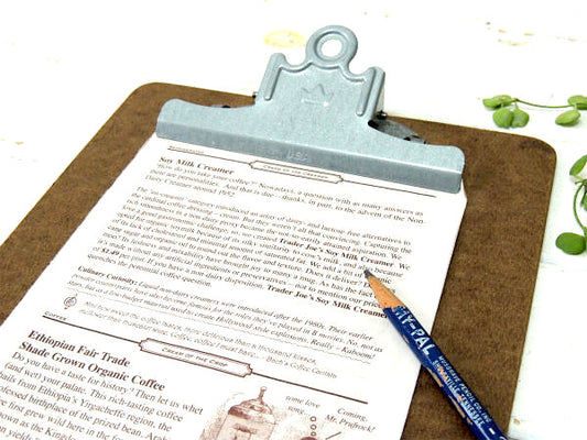 【A&W】USA・ロングタイプ・ヴィンテージ・クリップボード/バインダー