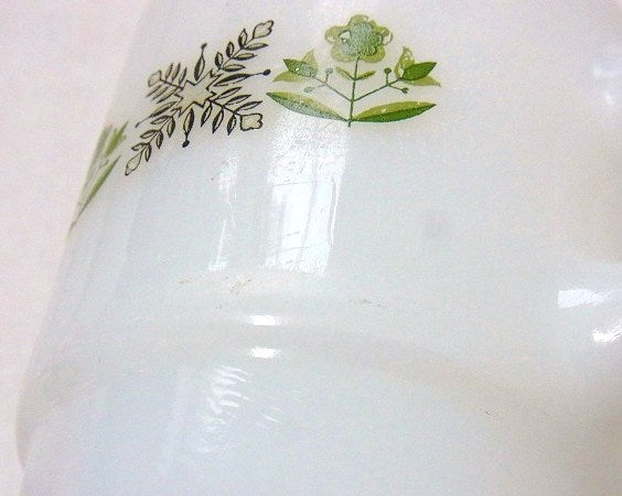 【FireKing】メドウグリーン・ヴィンテージ・マグカップ・スタッキングマグ・食器 USA