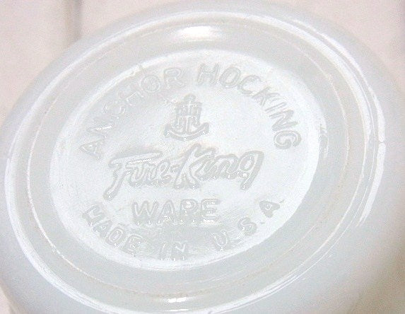 【FireKing】メドウグリーン・ヴィンテージ・マグカップ・スタッキングマグ・食器 USA