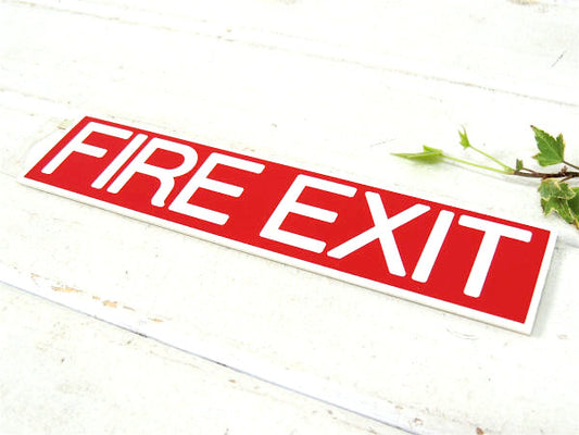 FIRE EXIT 非常口 USA・米国標識・デッドストック・ヴィンテージ・サイン プレート・看板