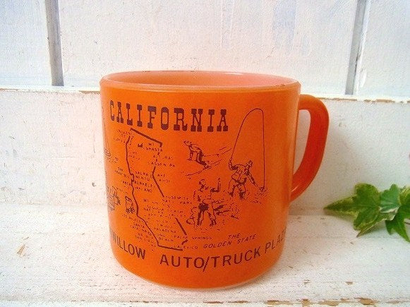 【フェデラル】FEDERAL・カリフォルニア州地図入り・ヴィンテージ・マグカップ/アドマグ