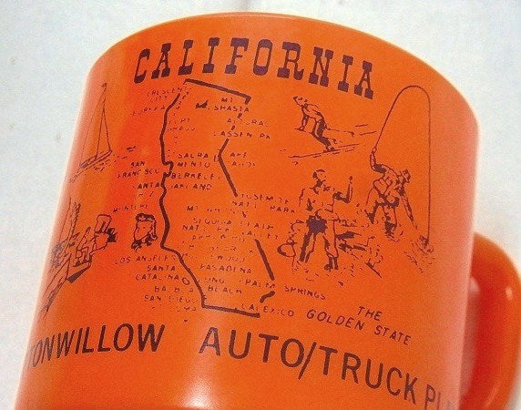 【フェデラル】FEDERAL・カリフォルニア州地図入り・ヴィンテージ・マグカップ/アドマグ