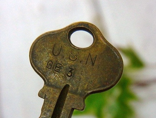 【U.S.N/SARGENT/GE3】鍵・アメリカ海軍・ビンテージ・キー・USA
