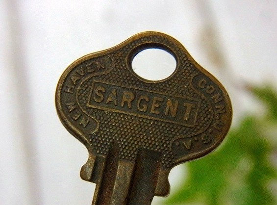 【U.S.N/SARGENT/GE3】鍵・アメリカ海軍・ビンテージ・キー・USA