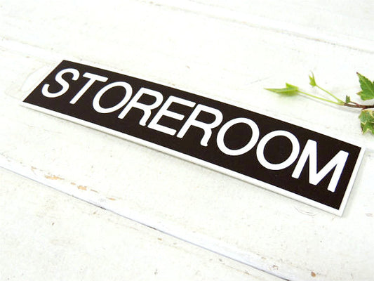 【STOREROOM/貯蔵室】USA・米国標識・デッドストック・ヴィンテージ・サインプレート・看板