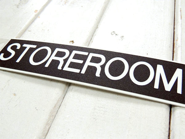 【STOREROOM/貯蔵室】USA・米国標識・デッドストック・ヴィンテージ・サインプレート・看板