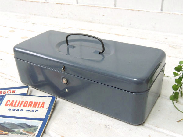 インダストリアル・工業系・グレートーン・ヴィンテージ・ツールボックス・ツールケース・工具箱  USA