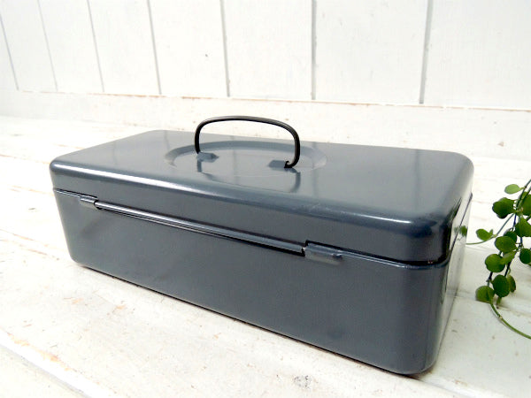 インダストリアル・工業系・グレートーン・ヴィンテージ・ツールボックス・ツールケース・工具箱  USA