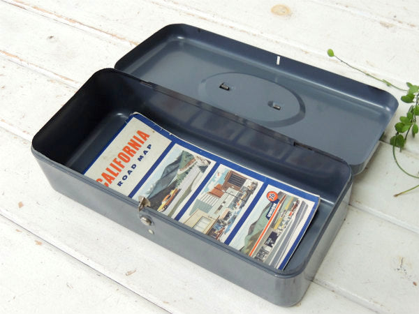 インダストリアル・工業系・グレートーン・ヴィンテージ・ツールボックス・ツールケース・工具箱  USA