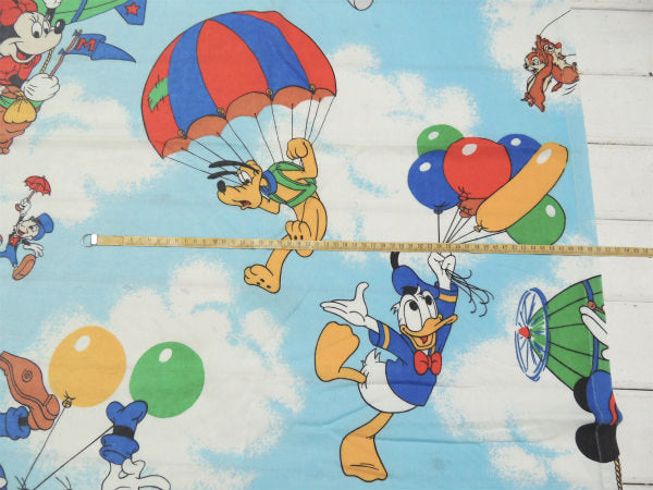 【ミッキー&フレンズ】USA!ディズニー・飛行船・ヴィンテージ・ユーズドシーツ(ボックスタイプ)