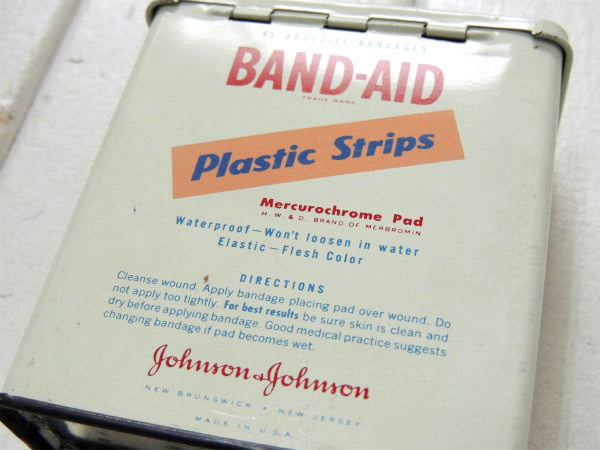 ジョンソン&ジョンソン 1960's~バンドエイド・ヴィンテージ・ティン缶・ブリキ缶 USA