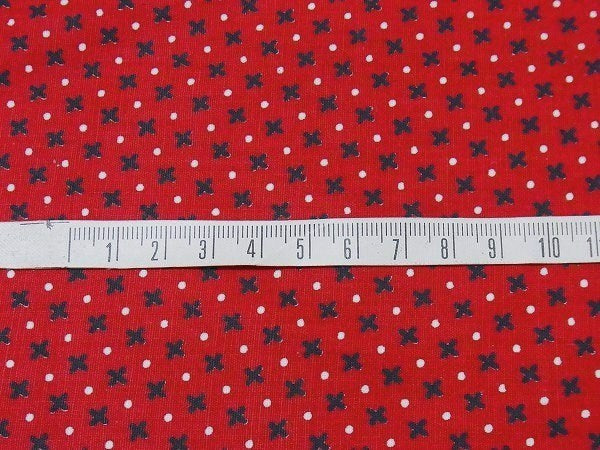 汽車&フラワーバスケット&フルーツバスケット柄・デッドストック・ヴィンテージ・ファブリック/生地