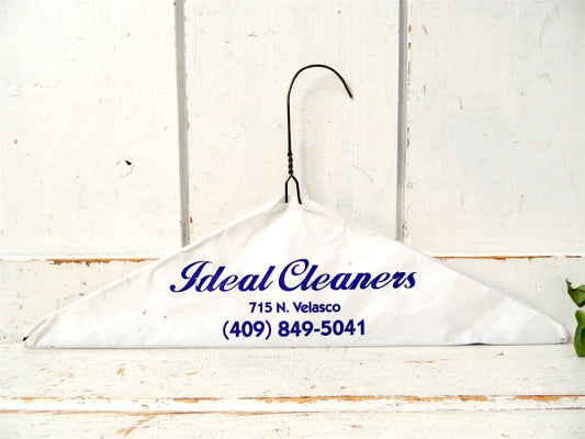 【テキサス州・クリーニング店】アドバタイジング・パッケージ・ヴィンテージ・ワイヤーハンガー