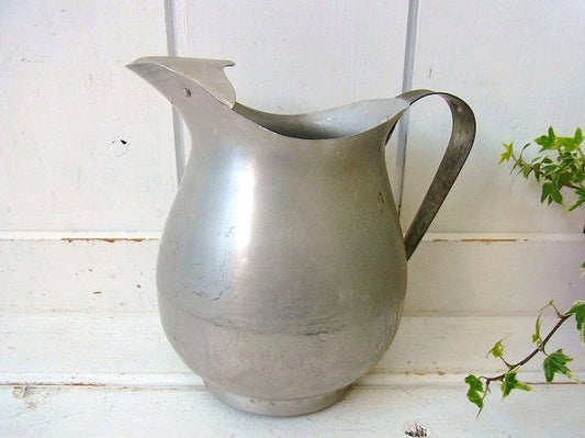 アルミ製・アンティーク・ピッチャー/ジャグ/水差し/ガーデニング　USA